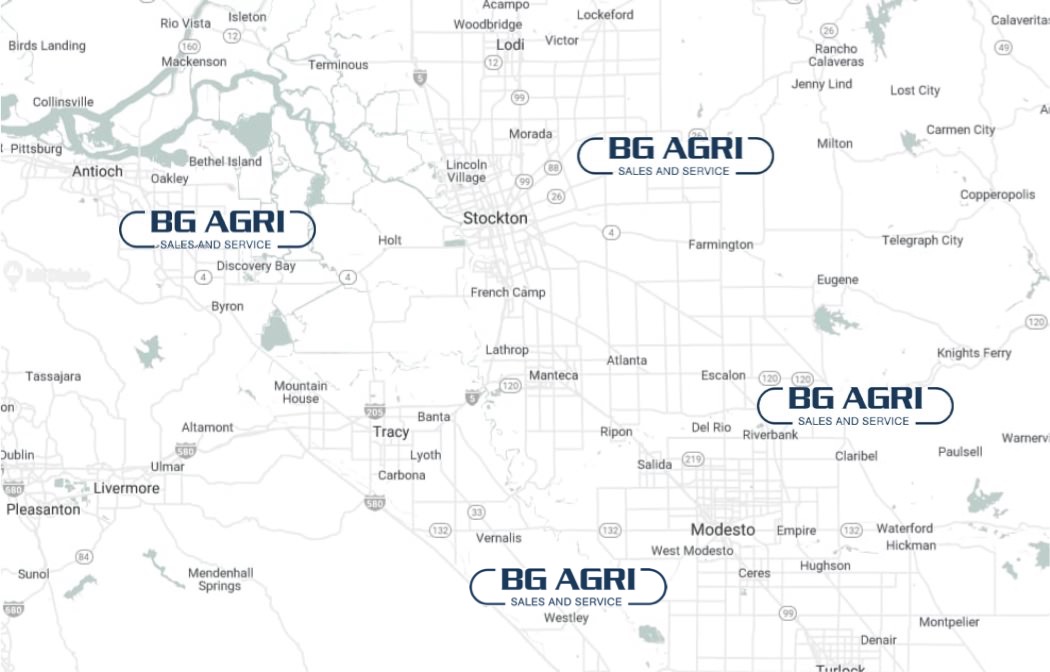 map of branch locations for Oak Valley and Eastern Sierra Community Bank